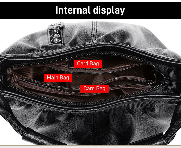 ⏳Tijdelijke aanbieding⏰ Geplooide leren bucket bag – Zacht materiaal, verstelbare schouderband en chique casual stijl ✨