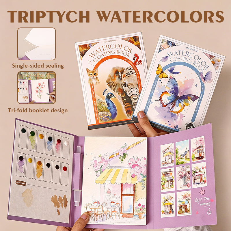 🔥Het populairste schilderij van deze maand | Draagbaar aquarel schetsboek