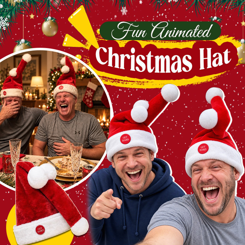 🎅 Grappige bewegende Kerstmuts – leuk accessoire voor kerstfeestjes