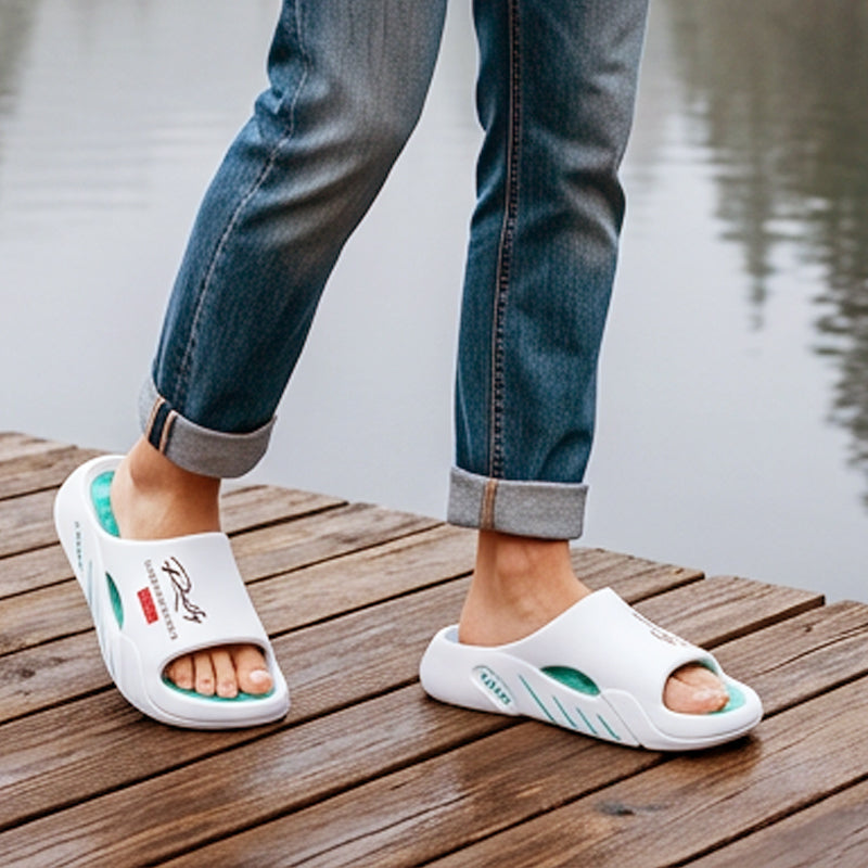 🥳ZOMER HITTEAANBIEDING🥳💞50.000+ VERKOCHT!💥49% KORTING! 🔥Antislip-dikke zool-wolkslides voor heren
