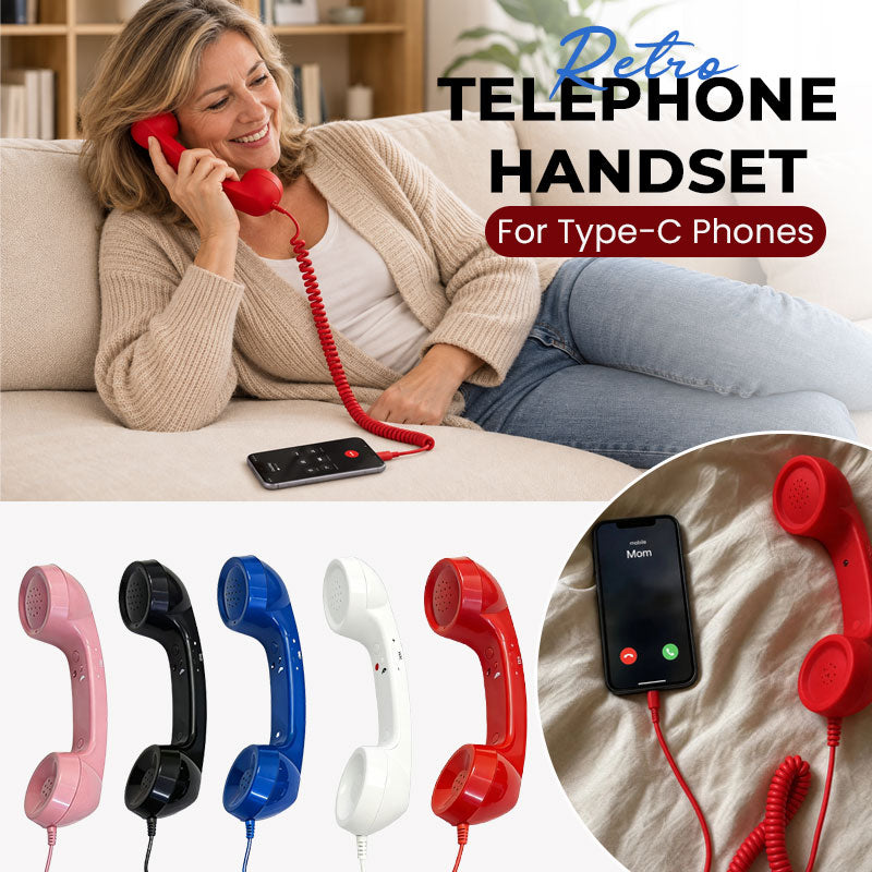 📞 Retro telefoonhoorn voor Type‑C telefoons