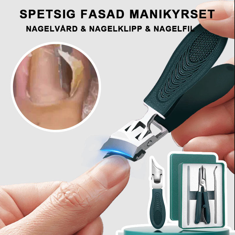 🔥Populair product van 2026🔥 Spatwaterdichte nagelknipper met 25° schuin mes, 3-delige set
