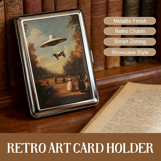 🔥 Laatste dag! 49% korting - 💖 Kaarthouder met retro kunstprint uit 2026 | Bestseller