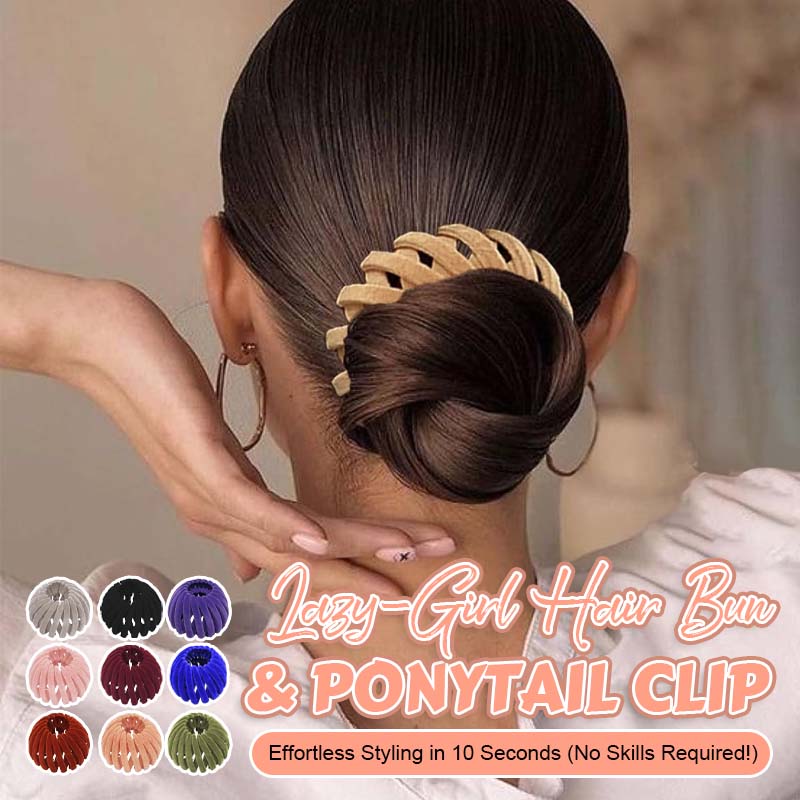 Lazy Hair Bun & Ponytail Clip – Een moeiteloos opsteekkapsel in 10 seconden 🧸✨