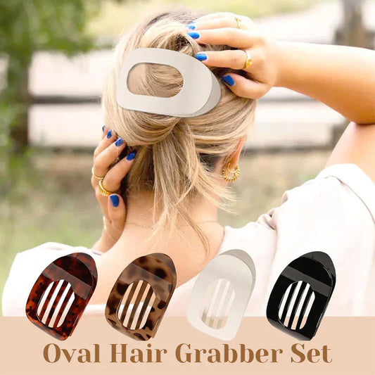 💖2026 Haarclip | Bestseller💖✨Ovale haarclips (verpakking van 4)