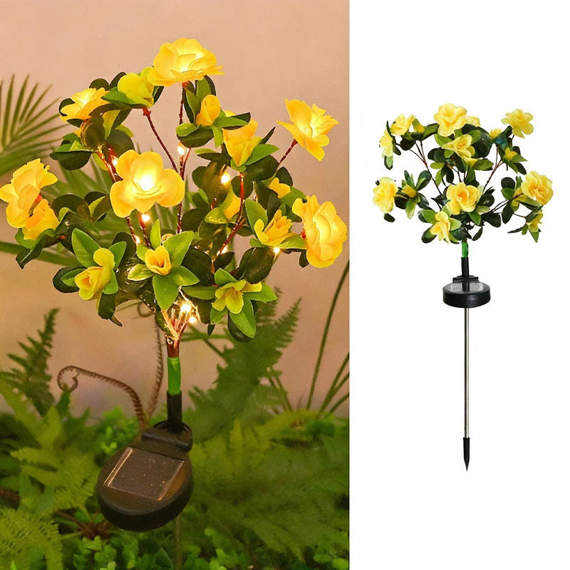 ⏳50 % de réduction pour une durée limitée⏰Lumière solaire sur piquet de fleur d'azalée de simulation💐💡