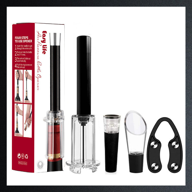 🔥 Kurkentrekker met luchtpomp en wijnflesopener set