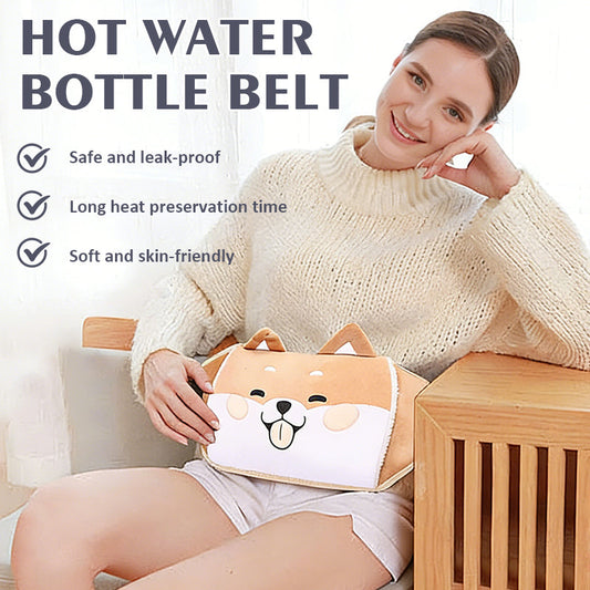 🎅Kerstuitverkoop 50% korting🔥Pluche navulbare warmwaterkruik met riem🎁