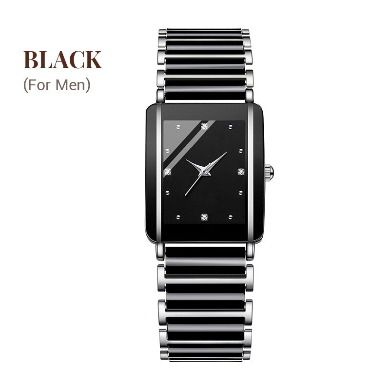 ⌚ Fashion Keramisch Vierkant Quartz Horloge