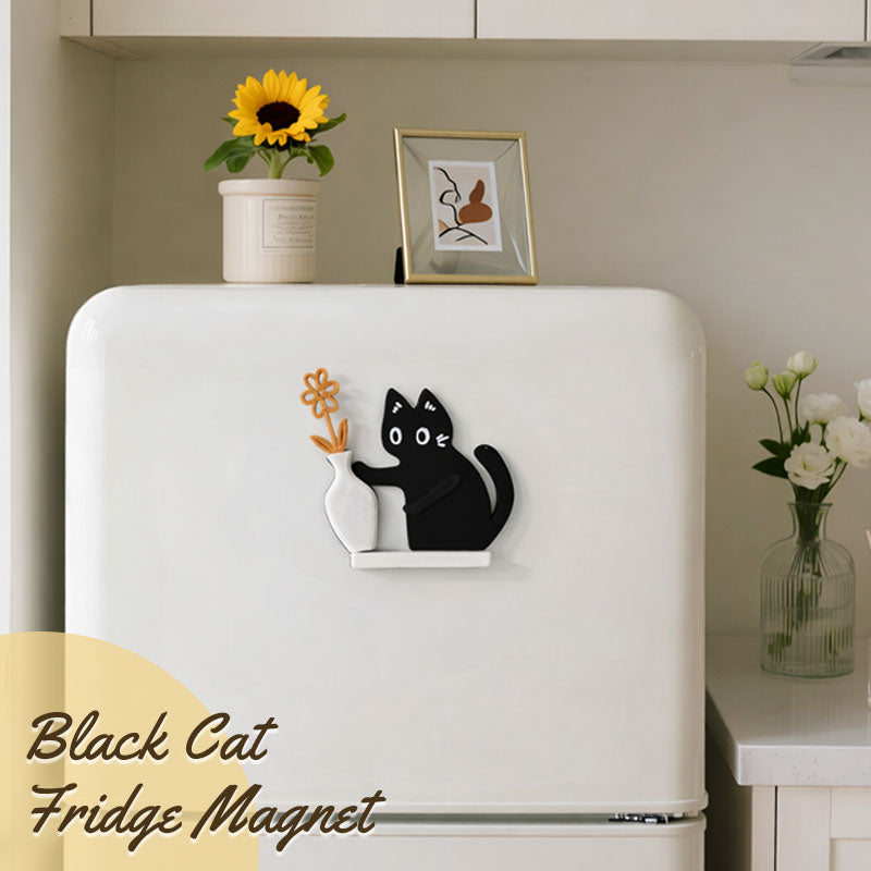 🔥  hot | Koop 1 en krijg 1 gratis 🐈⬛🖤  Zwarte kat koelkastmagneet