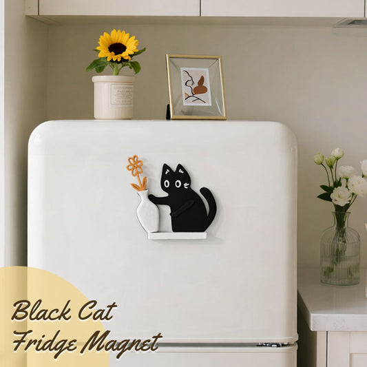 🔥  hot | Koop 1 en krijg 1 gratis 🐈⬛🖤  Zwarte kat koelkastmagneet