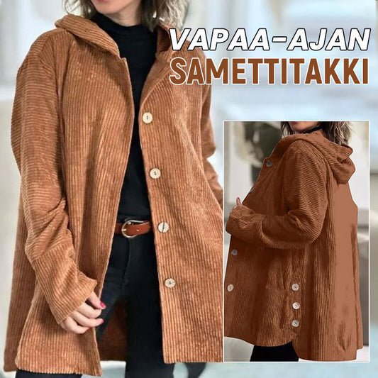 🍂 Casual fluwelen hoodiejas voor de herfst