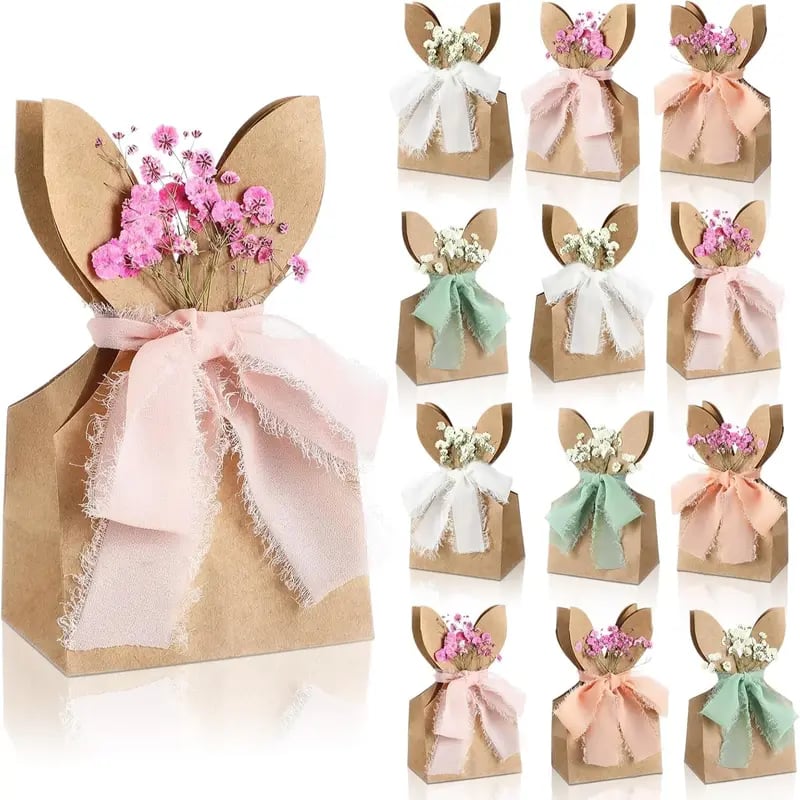 🐰Versier Je Pasen: Maak Je Eigen Paashaaszakjes met Onze DIY Kit! 🐰🌷