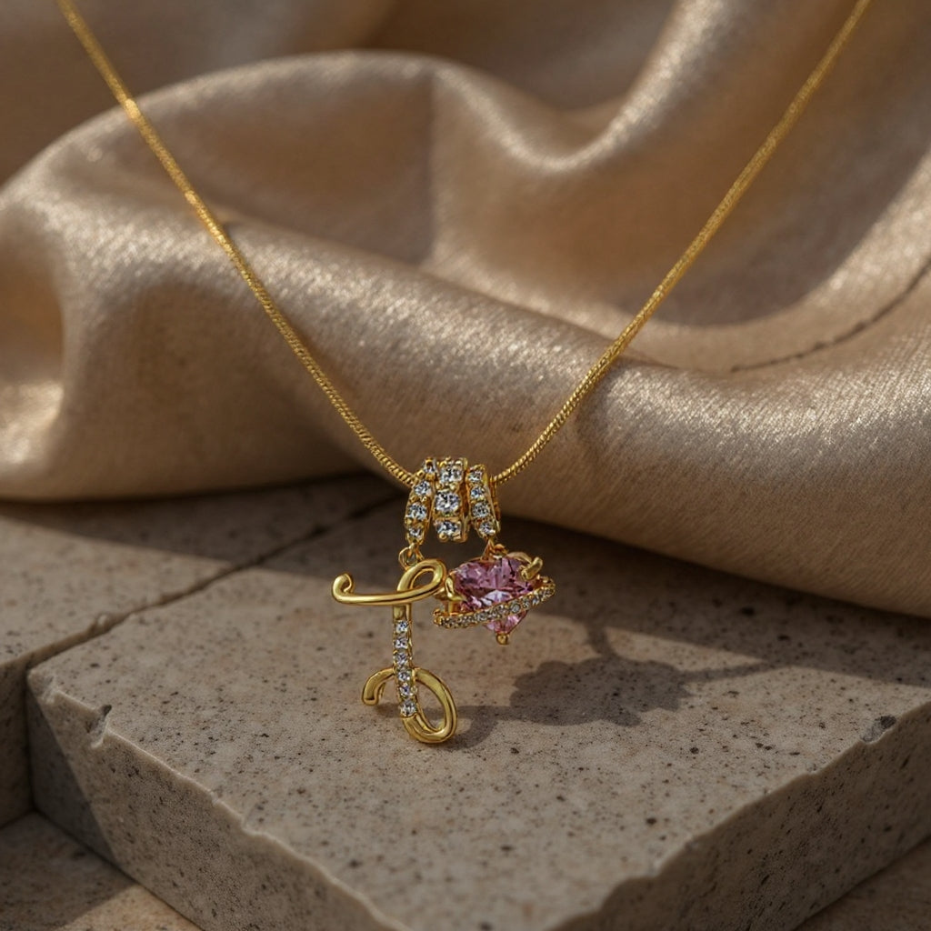 💖Onbeperkte 50% korting✨Drielaagse letter A-Z hanger ketting🎀