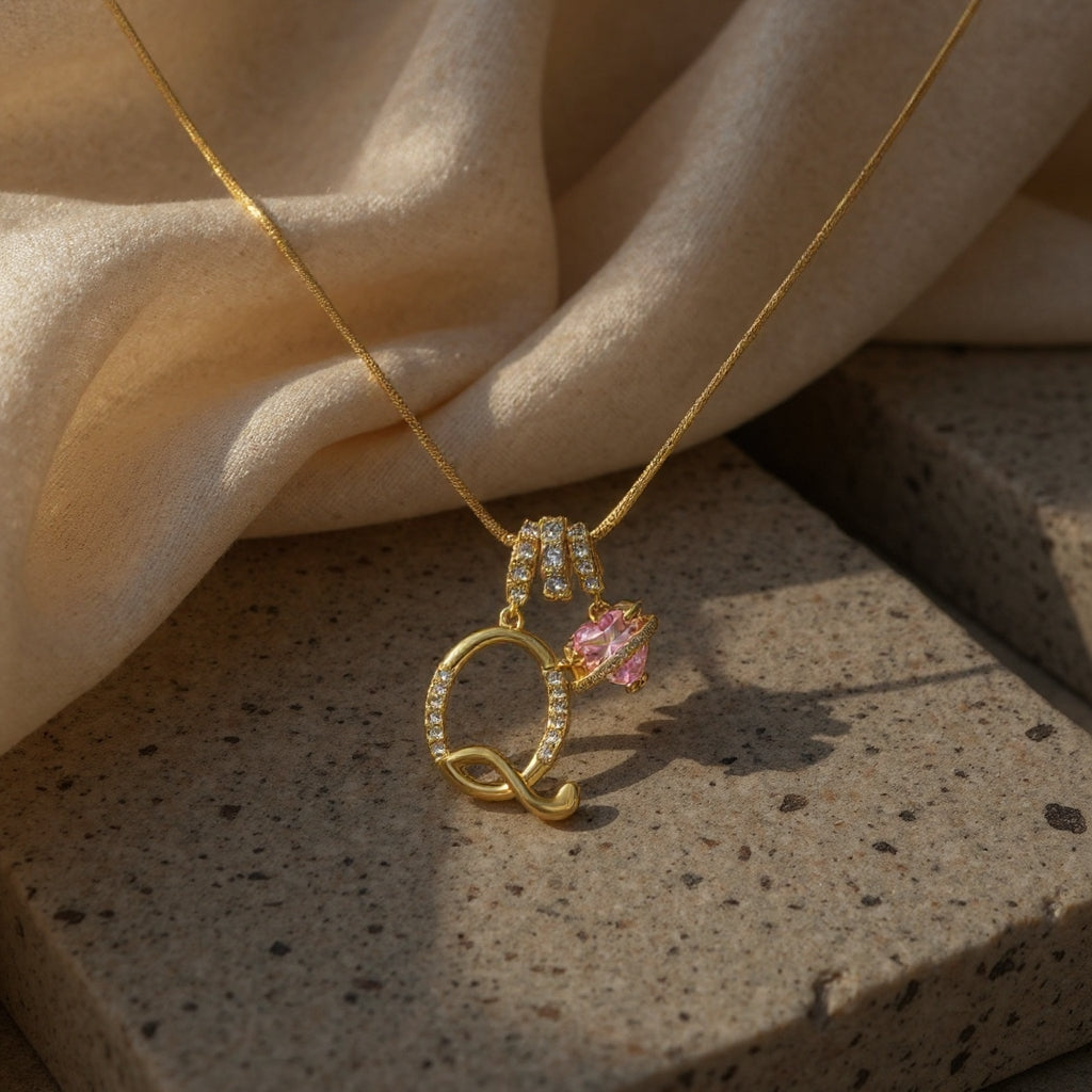 💖Onbeperkte 50% korting✨Drielaagse letter A-Z hanger ketting🎀