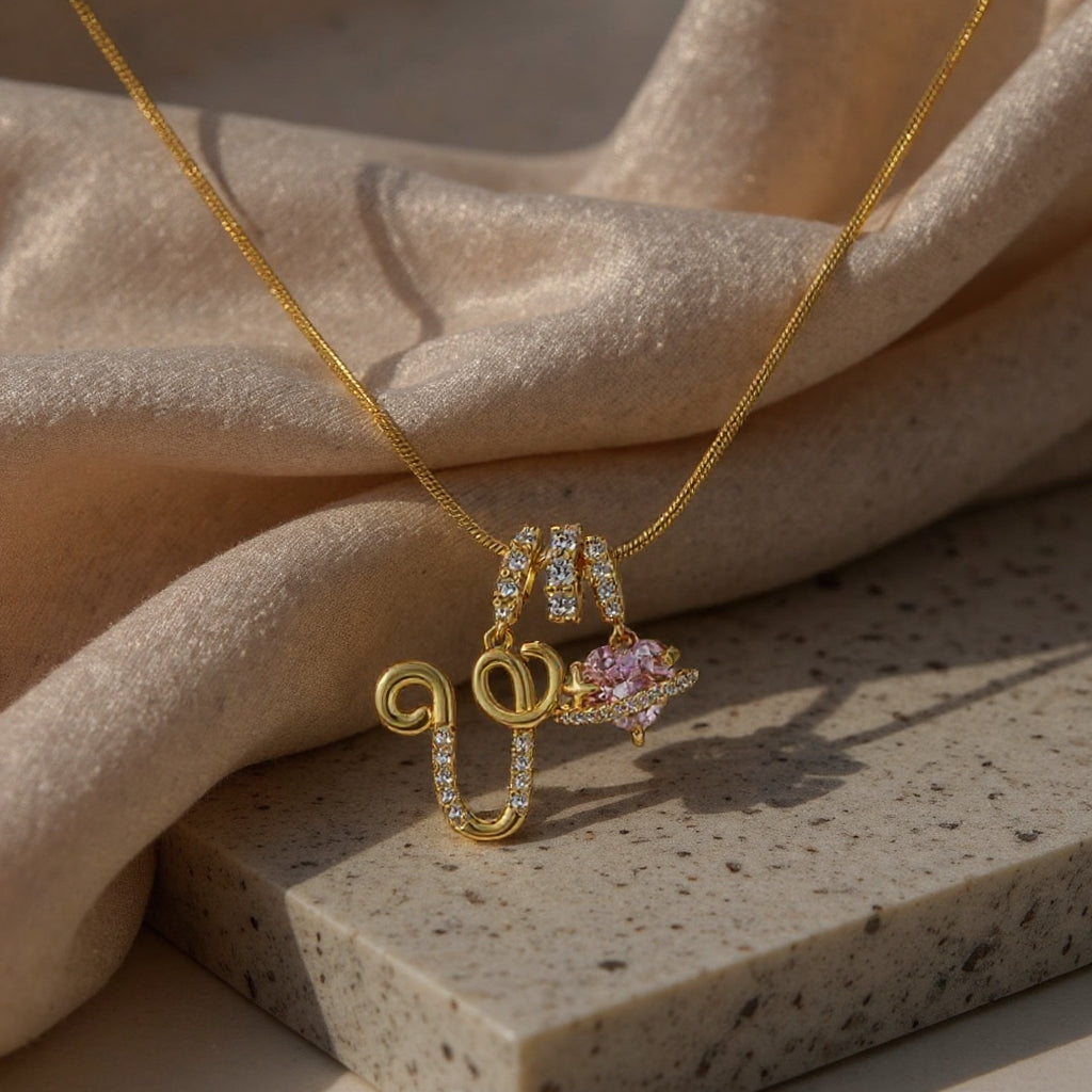 💖Onbeperkte 50% korting✨Drielaagse letter A-Z hanger ketting🎀