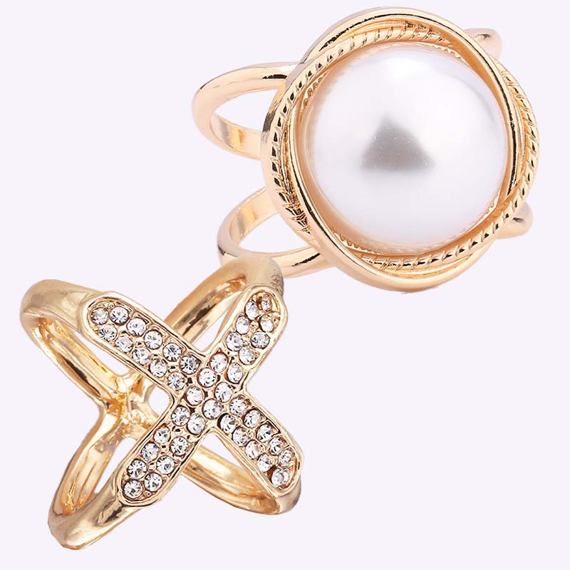 ❤️ ✨Koop 1 en krijg 1 gratis🔥Elegante dames sjaal met parel- en bloemenmotief en ringcli