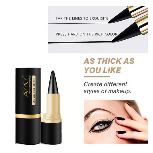 💖Natuurlijke, zwarte, langdurige gel eyeliner, waterdicht, natuurlijke formule, veilig en onschadelijk, zacht en gemakkelijk te verwijdere