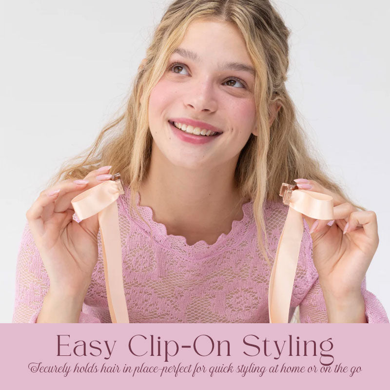 🔥 Laatste dag! 49% korting – Elegante magnetische haarclip met strik ✨