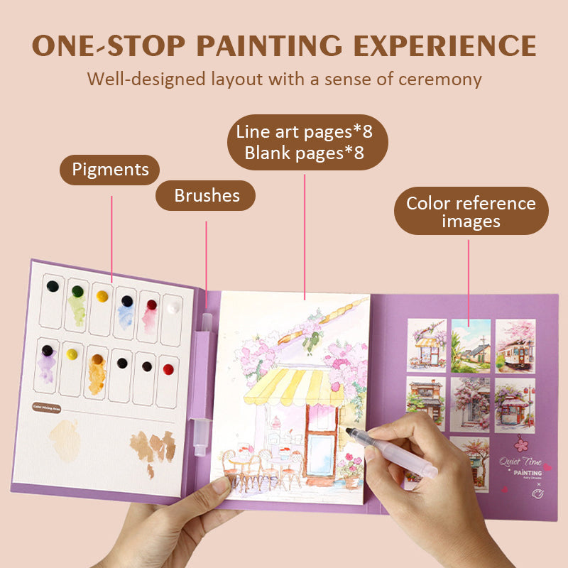 🔥Het populairste schilderij van deze maand | Draagbaar aquarel schetsboek