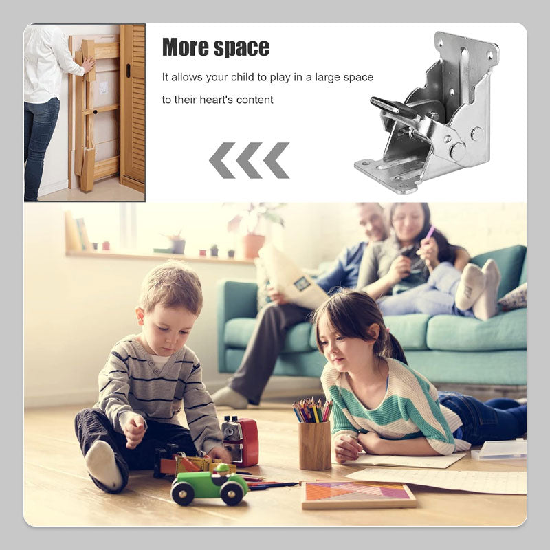 🔥Populaire nieuwe artikelen | ✨90 Degrees Self-locking Folding Hinge Anti-corrosion Invisible Connector