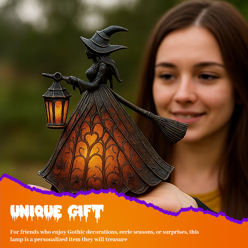 🕯 Gotische gloed voor griezelige nachten🌙Halloween Heksenlamp