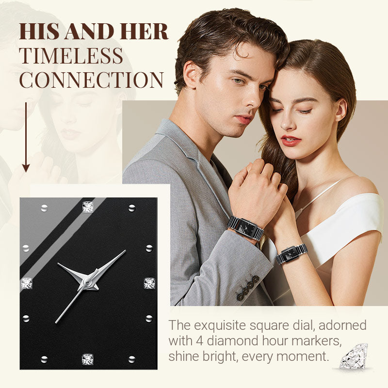 ⌚ Fashion Keramisch Vierkant Quartz Horloge
