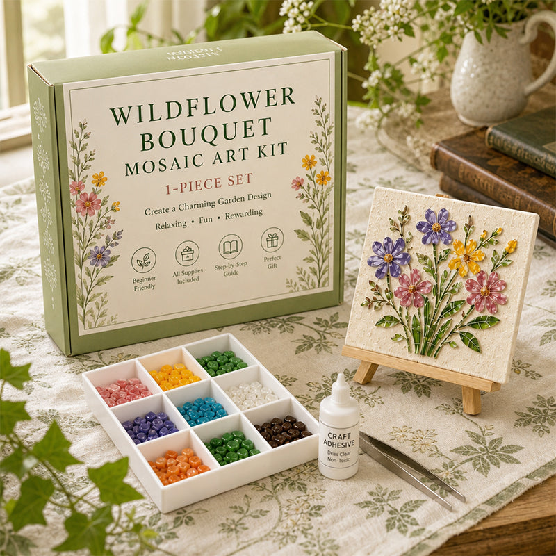 🌻🏡 Zelfmaak Mozaïek Kit voor Cottage Tuin – Maak jouw eigen meesterwerk