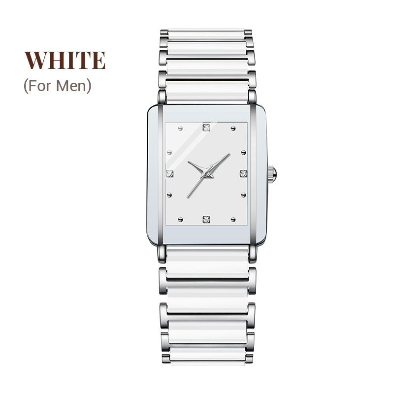 ⌚ Fashion Keramisch Vierkant Quartz Horloge