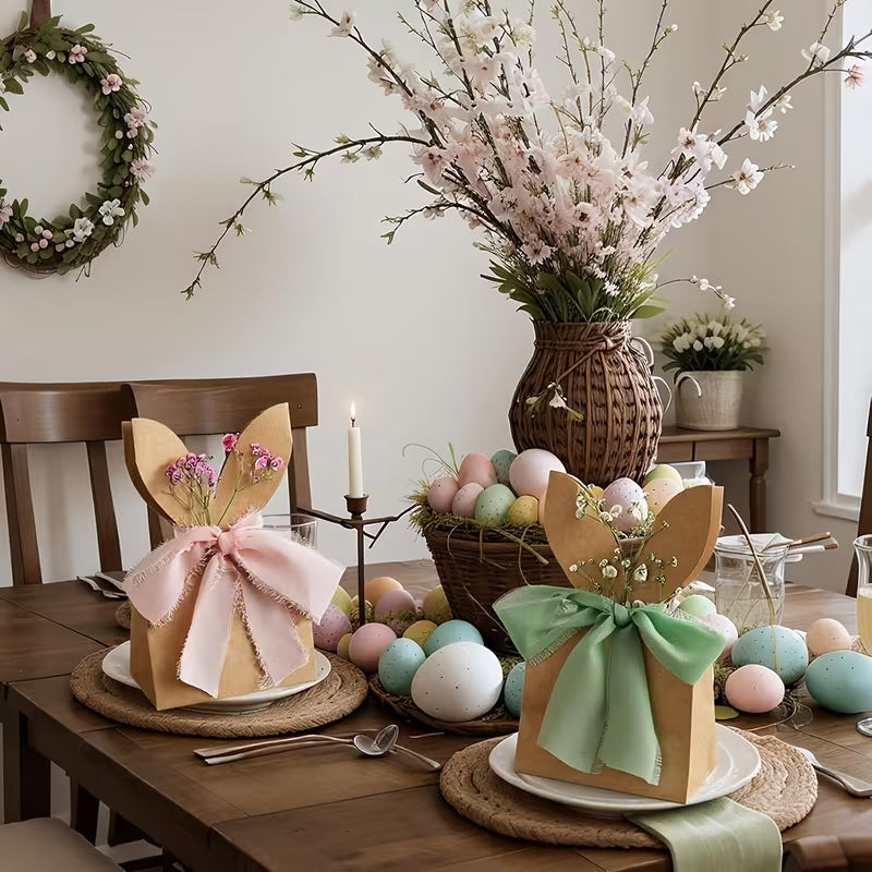 🐰Versier Je Pasen: Maak Je Eigen Paashaaszakjes met Onze DIY Kit! 🐰🌷