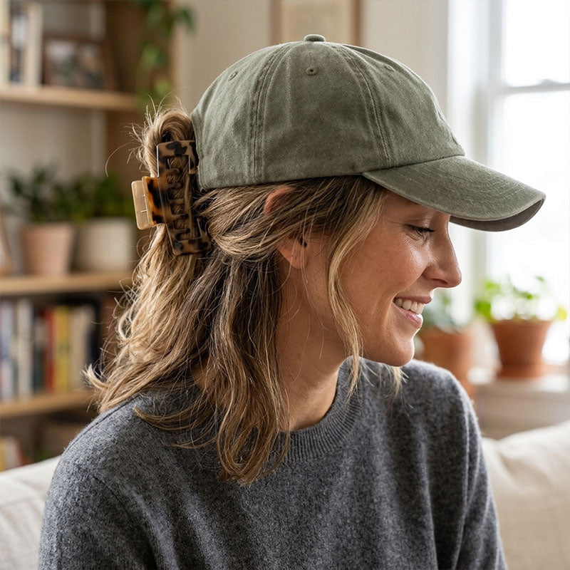 🧢 Hoedvriendelijke Haarklauw