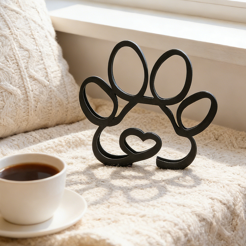 🔥Creatieve huisdierbeeldjes 2026✨ Minimalistische hondendecoratie met ijzeren lijnen