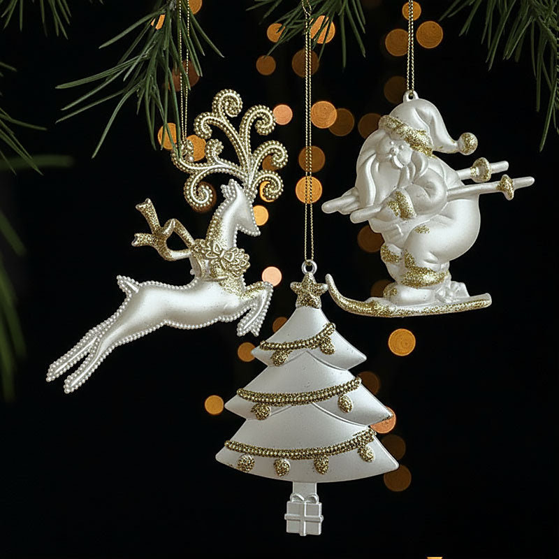 🎄🎁Kerstmis goudpoeder decoratieve ornamenten🏠