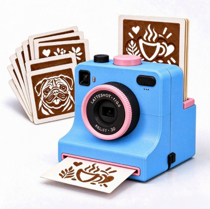 ☕ Retro latte art maker – Maak in 1 seconde prachtige koffiekunst ✨