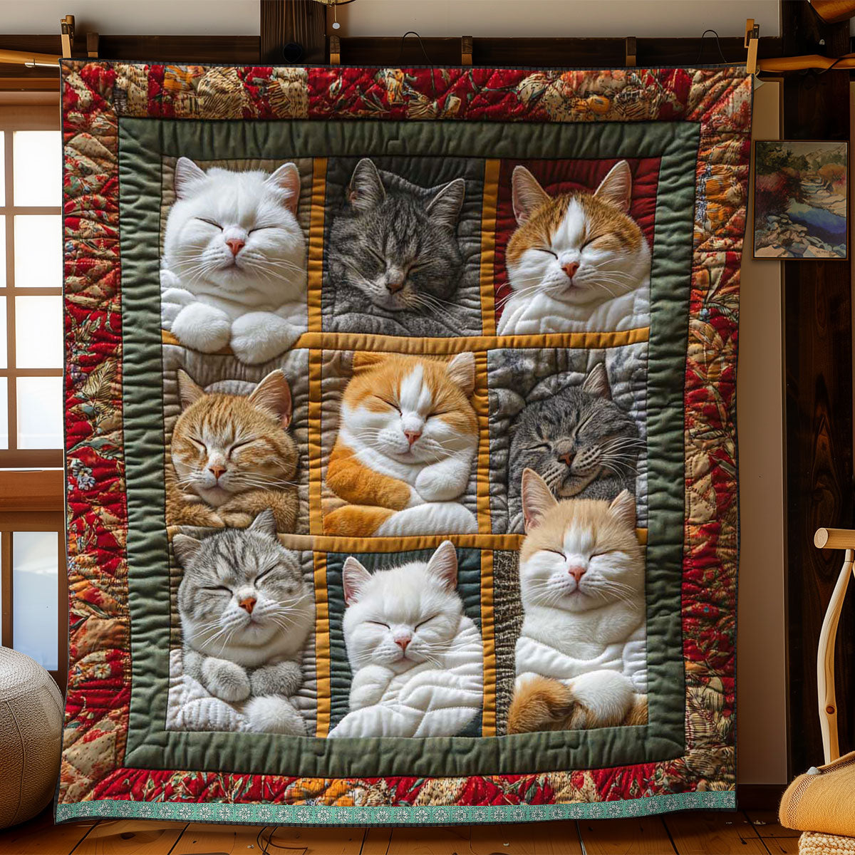 Slapende Koninklijke Kattendeken