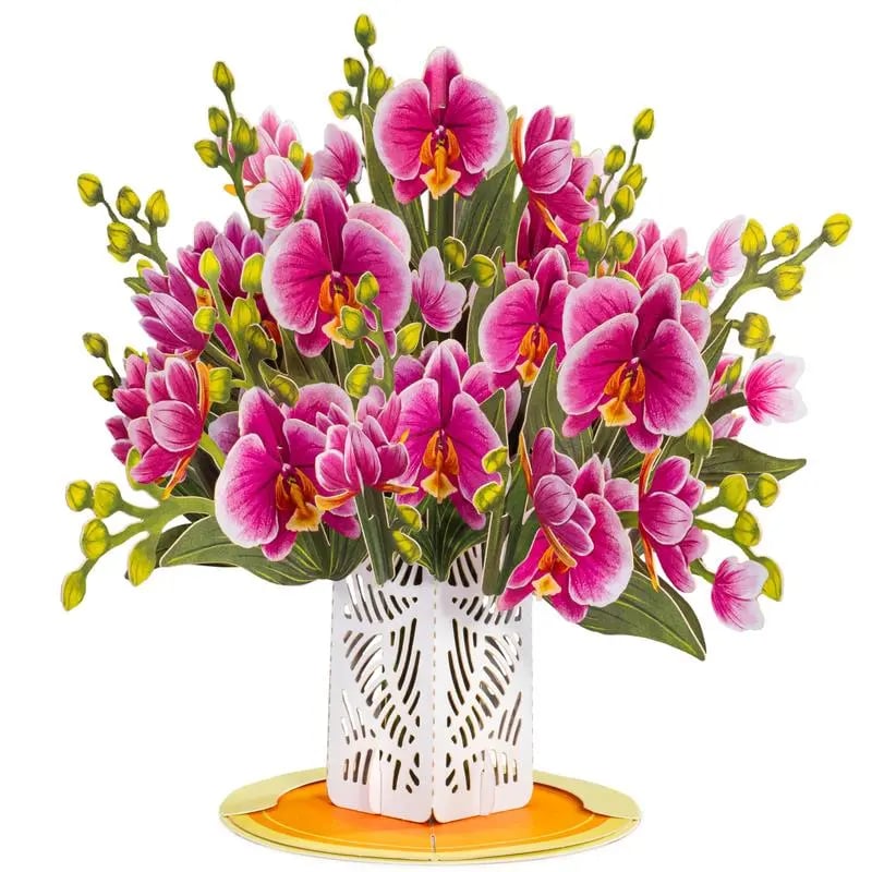 2-in-1 cadeau en decoratie voor elk moment 🌸 3D bloemenboeket pop-upkaart