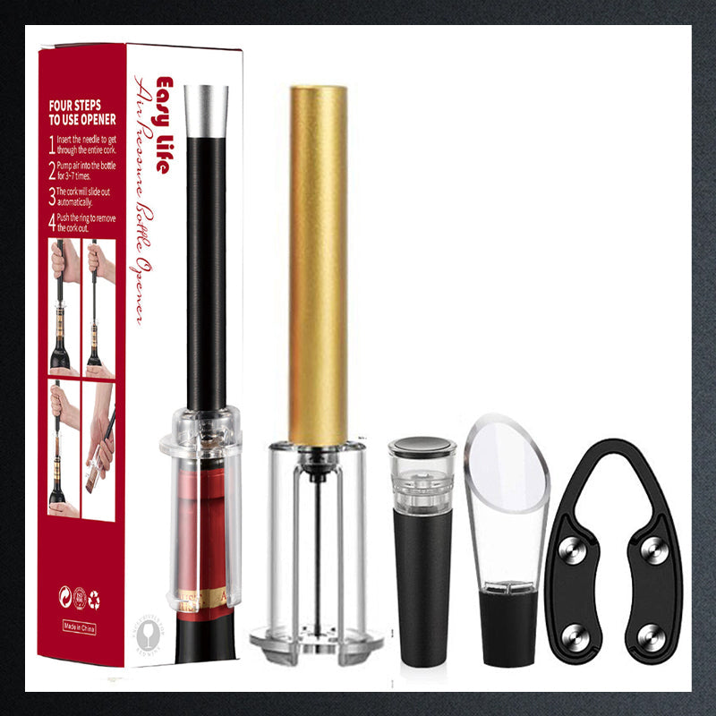 🔥 Kurkentrekker met luchtpomp en wijnflesopener set