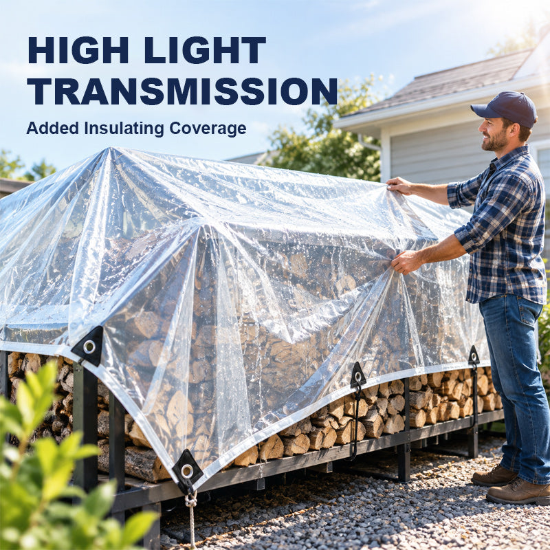 🌧️☀️ Transparente waterdichte regenzeil — Lichte en beschermde buitenruimtes