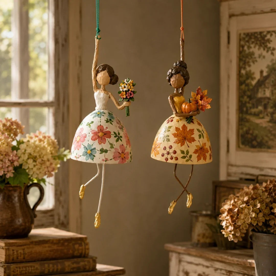💃🌸 Laat jouw ruimte dansen — Speelse hangornament van een dansende dame