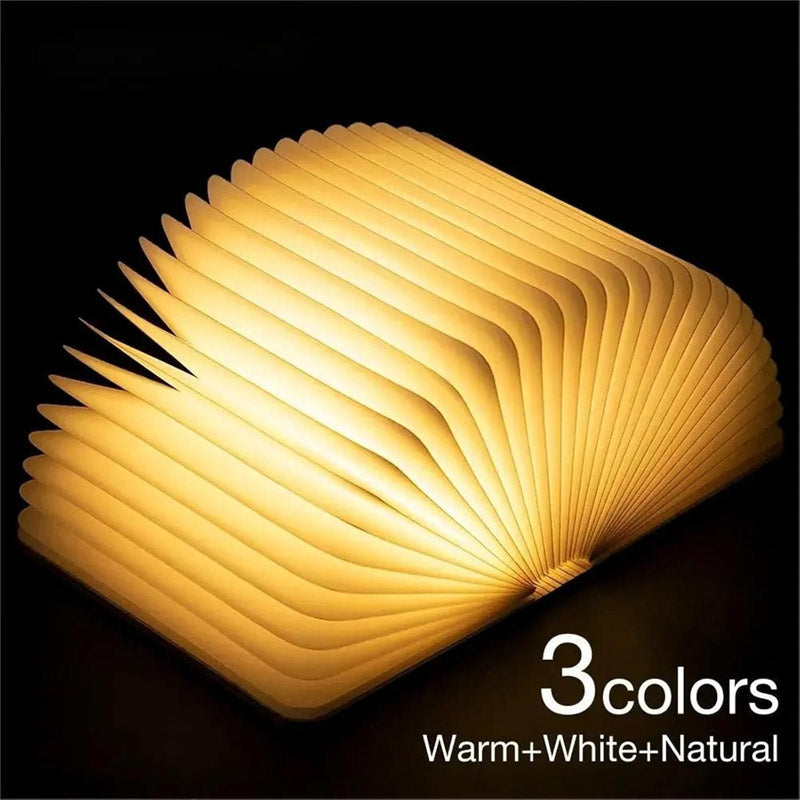 📖 Pagina-omslaand nachtlampje - een creatieve verlichtingservaring als een boek, drie kleuren instelbaar! 💡