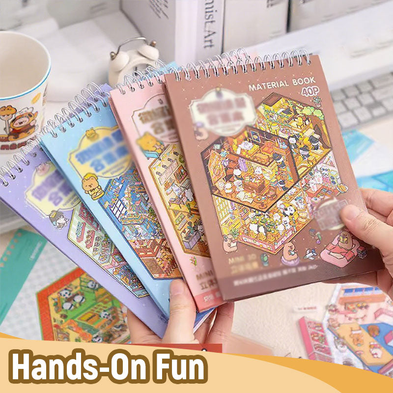 🌟Creativiteit ontmoet spel🎨 Stressverlichtende handgemaakte scènesticker