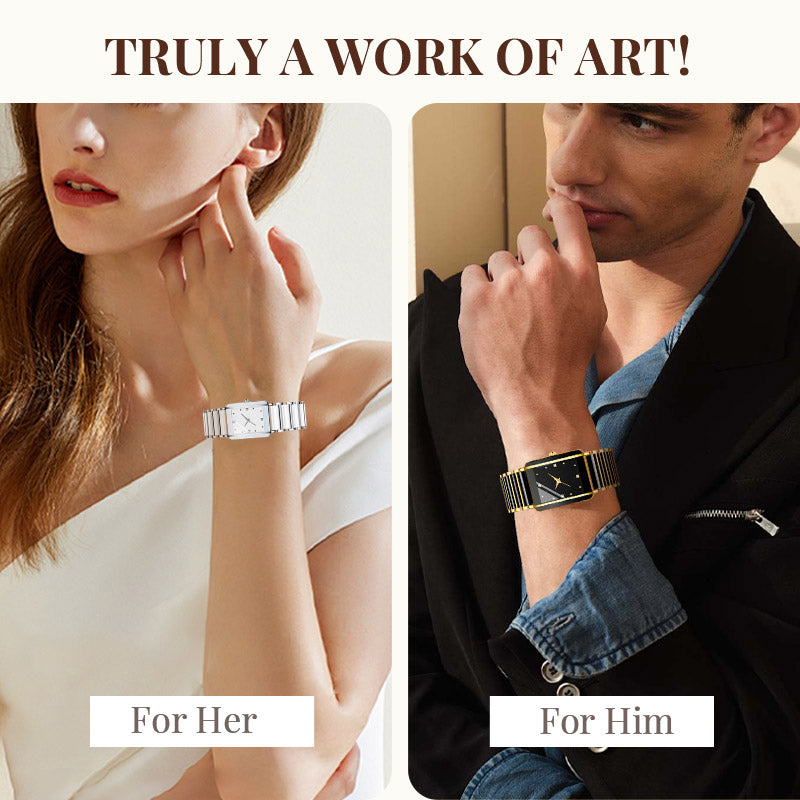 ⌚ Fashion Keramisch Vierkant Quartz Horloge