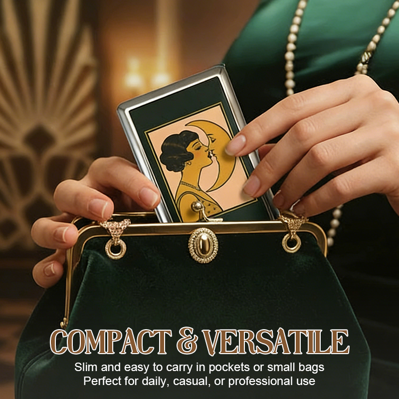 🔥 Laatste dag! 49% korting - 💖 Kaarthouder met retro kunstprint uit 2026 | Bestseller