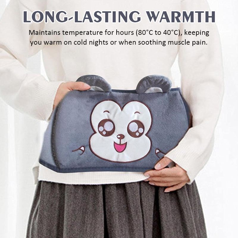 🎅Kerstuitverkoop 50% korting🔥Pluche navulbare warmwaterkruik met riem🎁