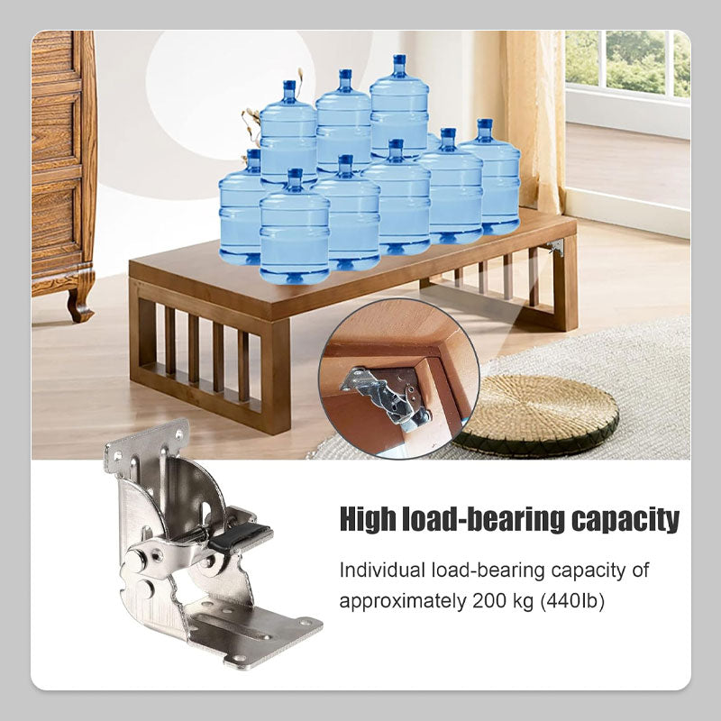 🔥Populaire nieuwe artikelen | ✨90 Degrees Self-locking Folding Hinge Anti-corrosion Invisible Connector