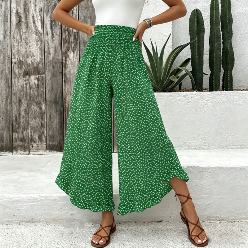 ⏳Tijdsgebonden special⏰Dames ruime taille hoge broek met wijde pijpen – Slankmakend, comfortabel & stijlvol