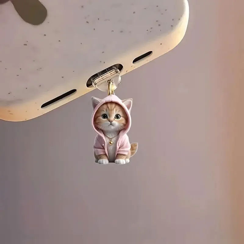 🐱Stofplug voor kat mobiele telefoo🐾