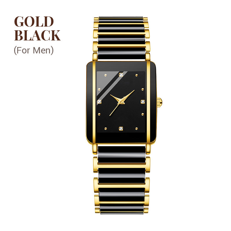 ⌚ Fashion Keramisch Vierkant Quartz Horloge
