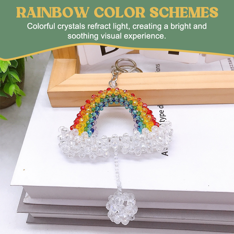 💖Veel geluk in je auto | 🌈Autohanger met kristallen kralen 🪷🛣️