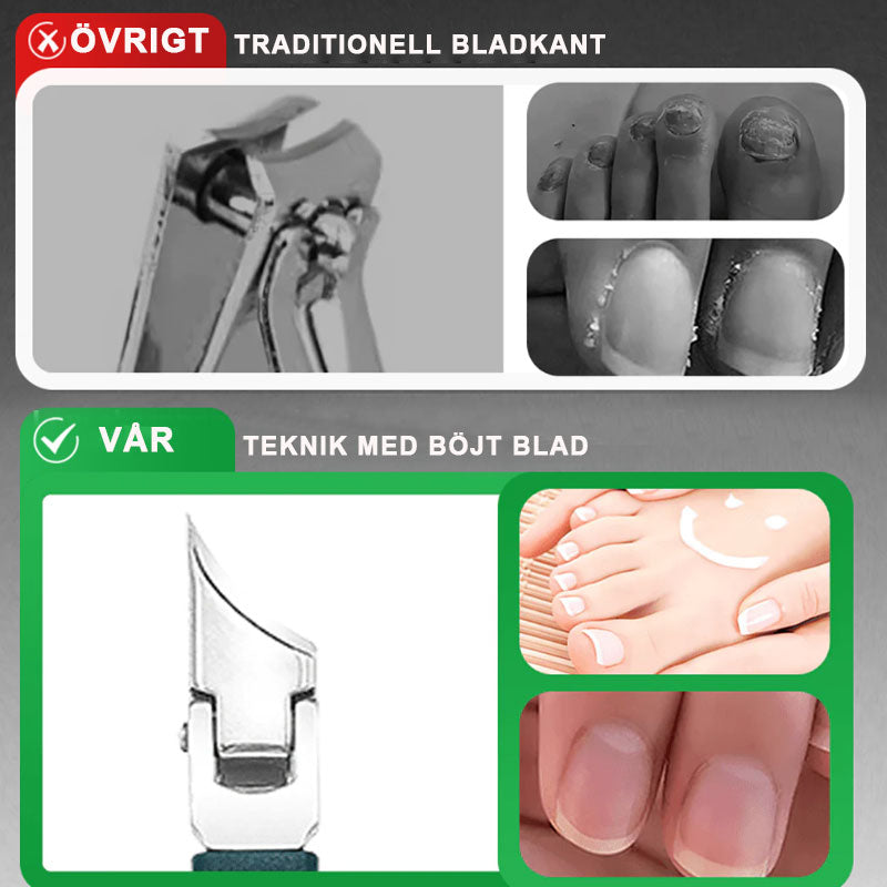 🔥Populair product van 2026🔥 Spatwaterdichte nagelknipper met 25° schuin mes, 3-delige set